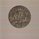 Vintage Canonsburg PA Free Parking Token