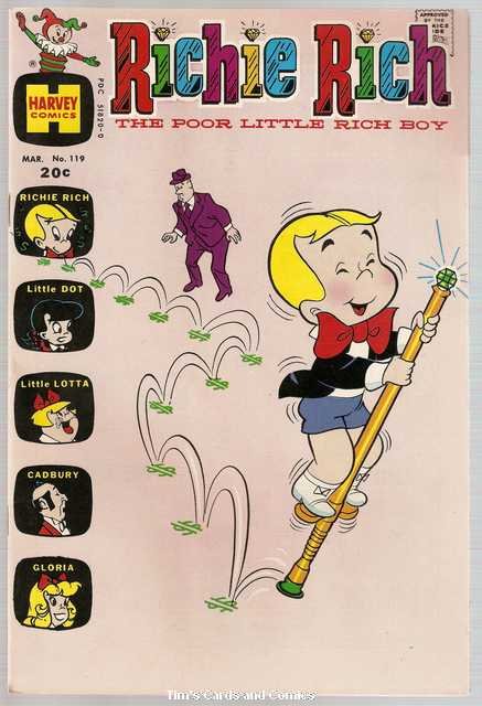 Richie Rich (1960 1st Series) #119 Harvey Comics March 1973 GD/VG C