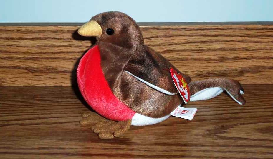 Ty Beanie Babies Early the Robin NM with Tag
