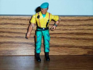 The Corps Hammer Yellow and Green Action Figure Lanard Toys 1986 Loose Used
