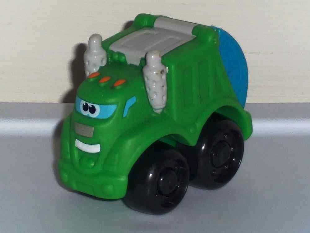 Playskool Tonka Wheel Pals Mini Green Garbage Truck Loose Used