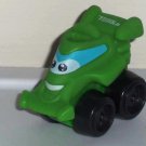Playskool Tonka Wheel Pals Mini Green Race Car with Black Wheels Loose Used