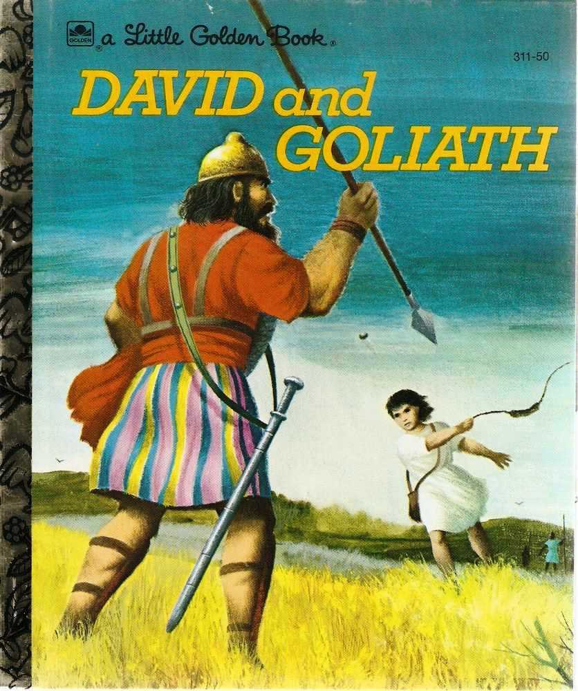 David and Goliath Little Golden Book 14th Printing Used