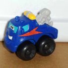 Playskool Tonka Wheel Pals Mini Blue Tow Truck with Black Wheels Loose Used