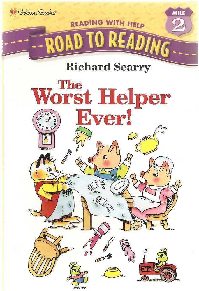 The Worst Helper Ever Road to Reading Mile 2 Paperback by Richard Scarry Used Good