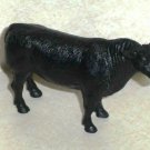 New Ray Black Cow Plastic Toy Loose Used