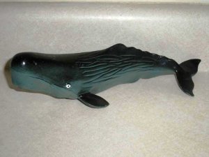 Toy Major Plastic Sperm Whale 2002 Loose Used