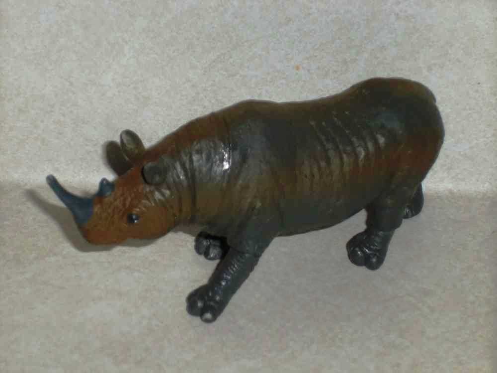 Toy Major Plastic Rhinoceros Rhino 1998 Loose Used