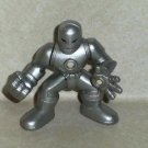 Marvel Super Hero Squad Iron Man Silver Armor Action Figure Hasbro 2008 Loose Used