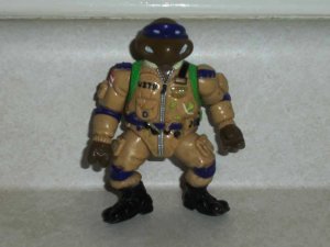 Teenage Mutant Ninja Turtles 1991 Pro Pilot Don Action Figure Playmates TMNT Loose Used