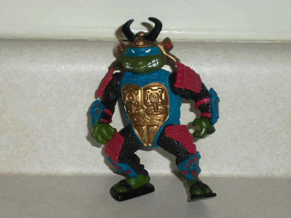 Teenage Mutant Ninja Turtles 1990 Leo the Sewer Samurai Action Figure Playmates TMNT Loose Used