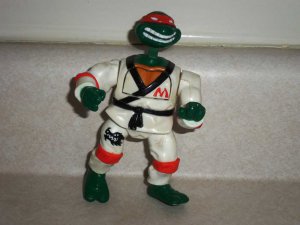 Teenage Mutant Ninja Turtles 1992 Karate Choppin' Mike Action Figure Playmates TMNT Loose Used