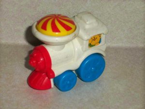 Mcdonald's Fisher-Price White Train Engine U3 Happy Meal Toy 2001 Loose Used