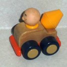Playskool 1988 Wood and Plastic Cement Mixer Truck Loose Used