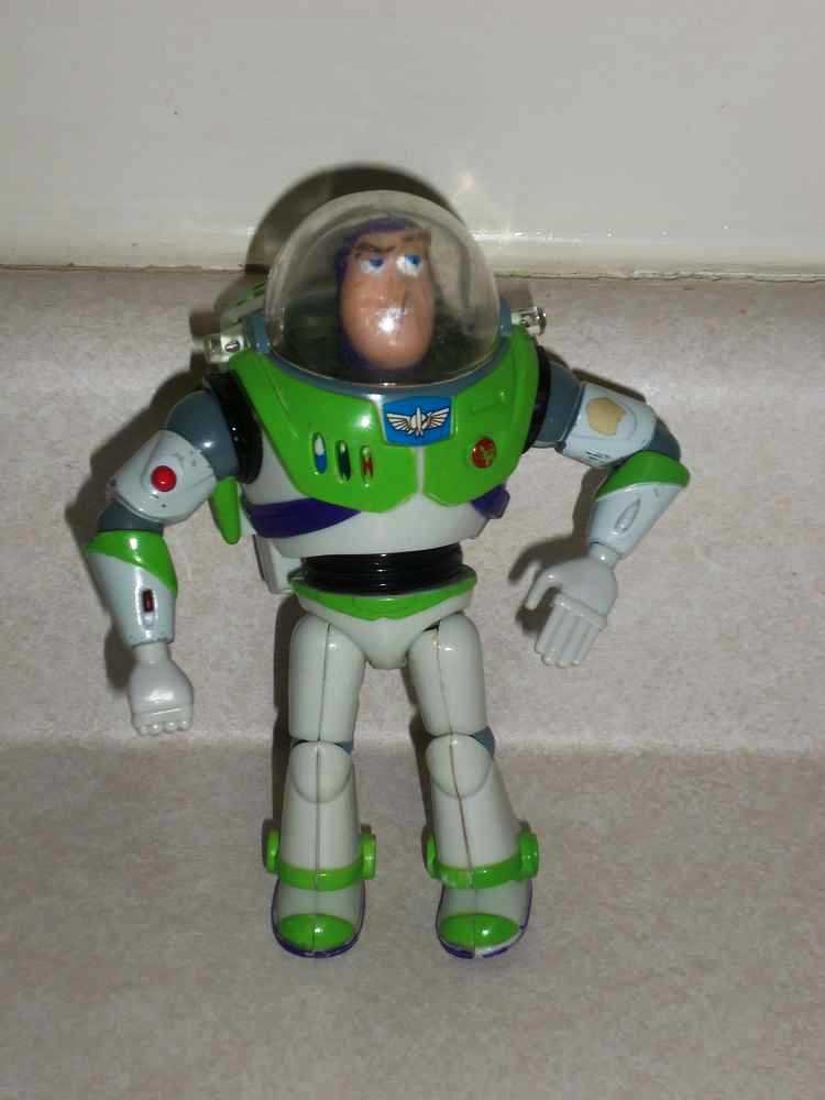 Thinkway Toy Story Buzz Lightyear Light Up Figure Disney Loose Used