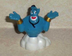 McDonald's 1996 Disney's Aladdin King of Thieves Genie Happy Meal Toy Loose Used