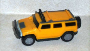 McDonald's 2006 Hummer H2 SUV Yellow Happy Meal Toy Loose Used