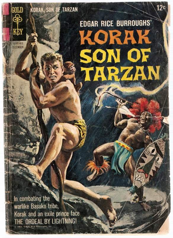 Korak Son of Tarzan (1964 series) #6 Gold Key Comics Dec. 1964 Poor