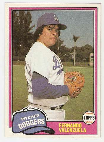 1981 Topps Traded Baseball Card #850 Fernando Valenzuela EX-MT