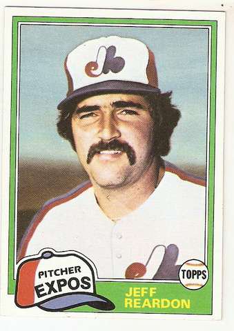 1981 Topps Traded Baseball Card #819 Jeff Reardon NM A