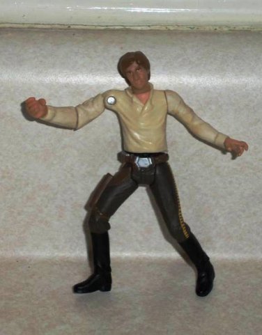 Star Wars Saga Han Solo Endor Raid Action Figure Hasbro 2002 Loose Used
