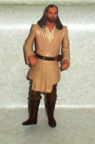 Star Wars Qui-Gon Jinn Jedi Duel Action Figure Hasbro 1998 Loose Used