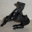 Vintage Black Horse Plastic Toy Cowboys Indians Loose Used