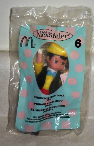 McDonald's 2004 Madame Alexander Pinocchio Boy Doll Happy Meal Toy In Package