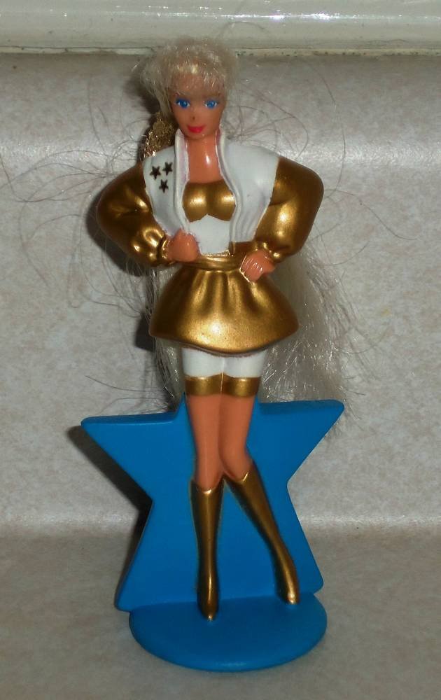 Isoleren Bereid Gooi McDonald's 1993 Barbie Hollywood Hair Barbie Doll Happy Meal Toy Loose Used