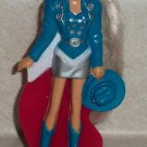 McDonald's 1993 Barbie Western Stampin' Barbie Doll Happy Meal Toy Loose Used