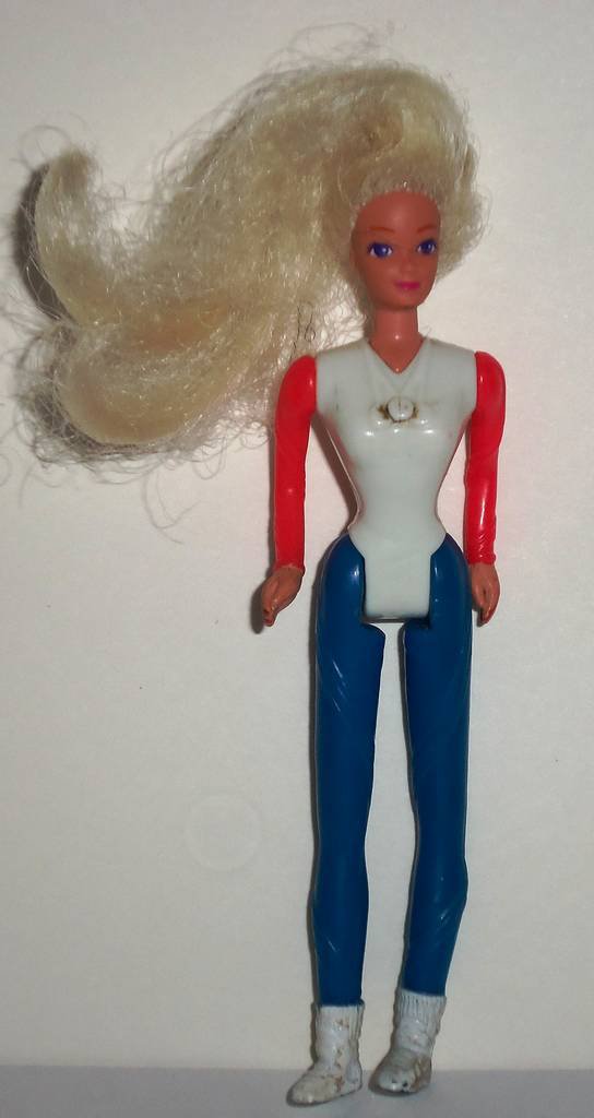McDonald's 1996 Barbie USA Barbie Doll Happy Meal Toy Loose Used