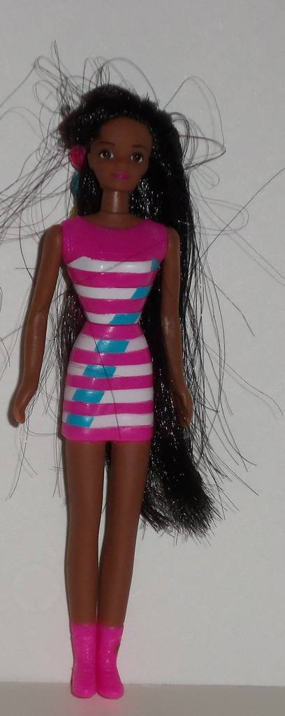 McDonald's 1998 Barbie Bead Blast Christie Barbie Doll Happy Meal