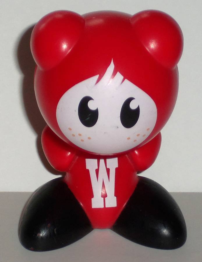 Wendy's 2009 Funkeys Red Bobble Head Kids' Meal Toy Loose Used