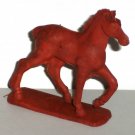 Brown Hard Rubber Horse Toy Loose Used
