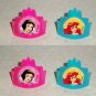 Lot of 8 Decopac Disney Princess Crown Cupcake RIngs Loose Used