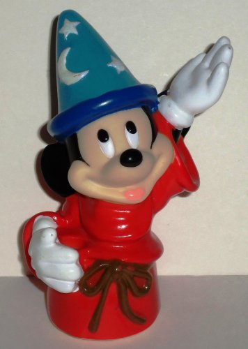 Disney Mickey Mouse Fantasia Plastic Bottle Top Figure Loose Used