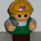 Mega Bloks Construction Worker Green Outfit Figure Loose Used