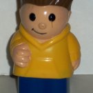 Mega Bloks Boy in Yellow Shirt Figure Loose Used