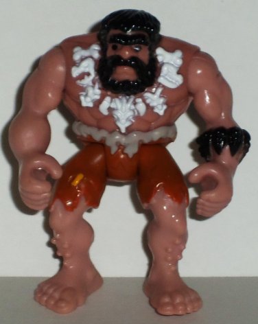 Fisher-Price Imaginext Dinosaurs Caveman Figure Brown Shorts White Necklace Mattel Loose Used