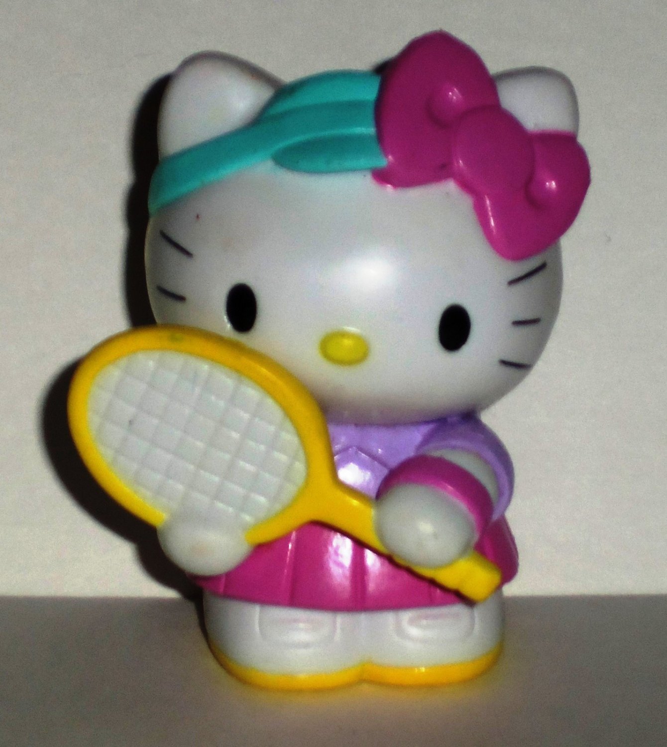 Hello Kitty with Tennis Racket PVC Figure Loose Used