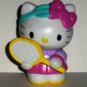 Hello Kitty with Tennis Racket PVC Figure Loose Used