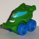 Playskool Tonka Wheel Pals Mini Green Race Car with Blue Wheels Loose Used