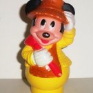 Disney Mickey Mouse Arco Playset Farmer Yellow Plastic Figure Loose Used