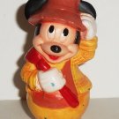Disney Mickey Mouse Arco Playset Farmer Orange Plastic Figure Loose Used
