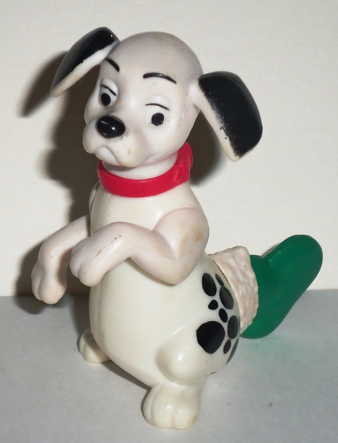 McDonald's 1996 Disney's 101 Dalmatians Dog Green Stocking on Tail