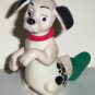 McDonald's 1996 Disney's 101 Dalmatians Dog Green Stocking on Tail Happy Meal Toy Loose