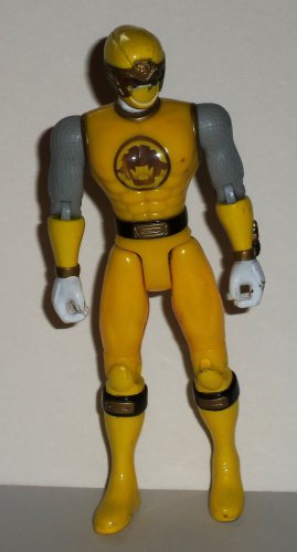 Power Rangers Ninja Storm Yellow Wind Flash Ranger Action Figure Loose Used