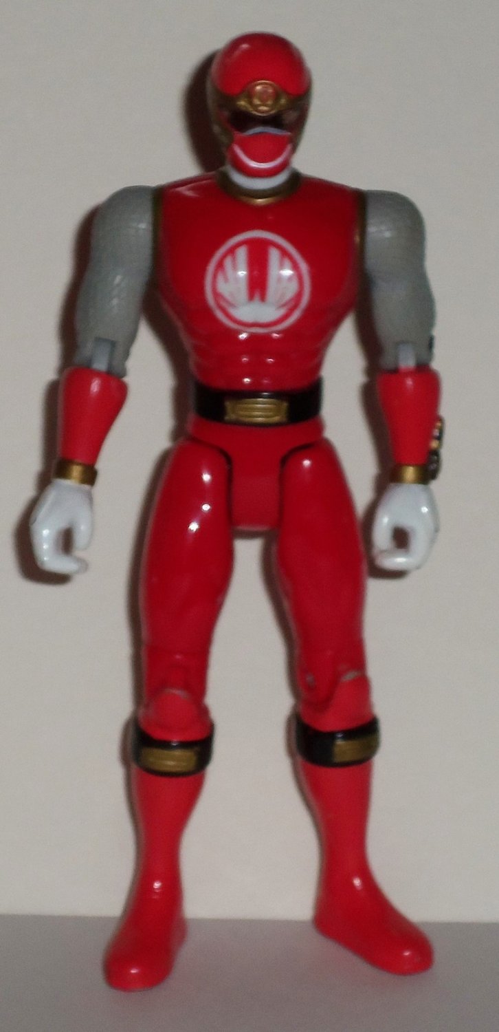 Power Rangers Ninja Storm Red Wind Hurricane Action Figure Bandai Loose