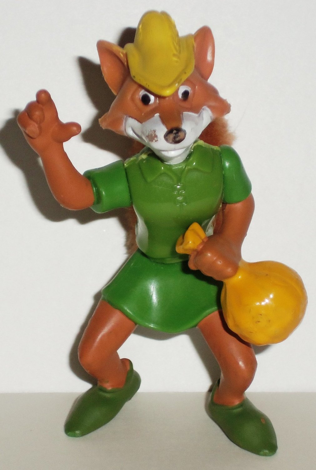 Mcdonalds 1996 Walt Disney Masterpiece Collection Robin Hood Yellow Bag Happy Meal Toy Loose Used