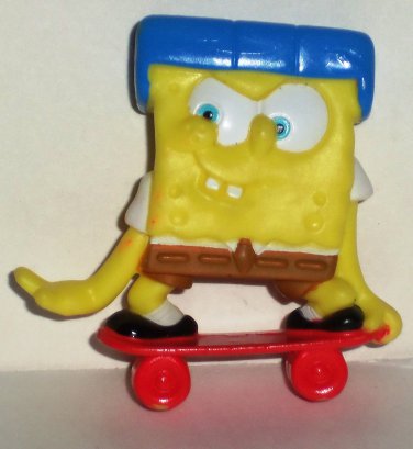 General Mills 2011 SpongeBob Squarepants Skateboarder Cereal Toy Loose Used